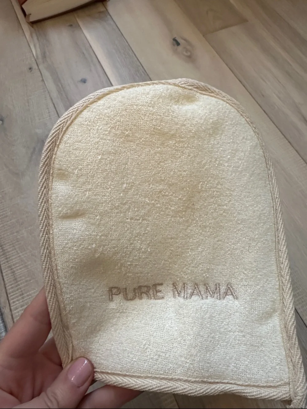 Cream Bath Exfoliating Back Scrubber Mitt